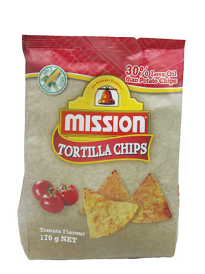 Mission Corn Tortilla Chips Tomato Flav 170gm