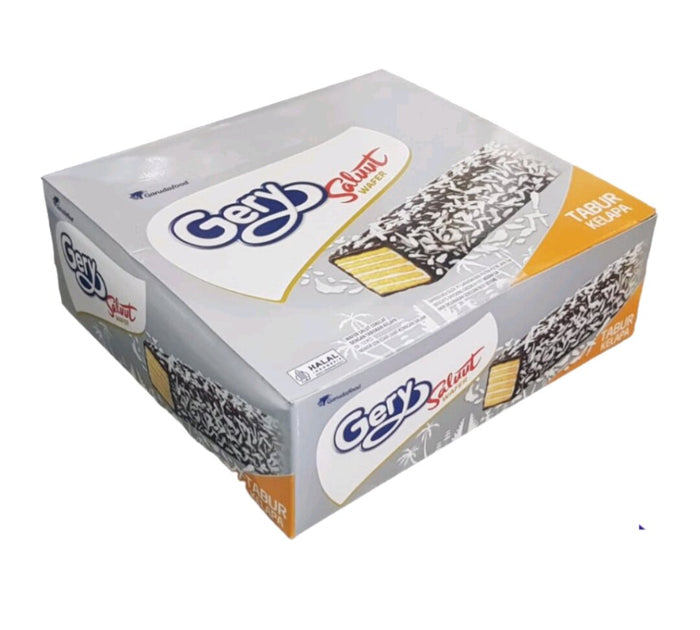 Gery Wafer Saluut Chocolate Coconut, 12X17.5G