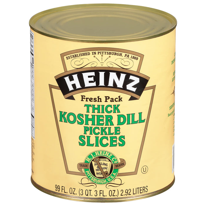 HEINZ KOSHER DILL PICKLE SLICES, 2.92KG