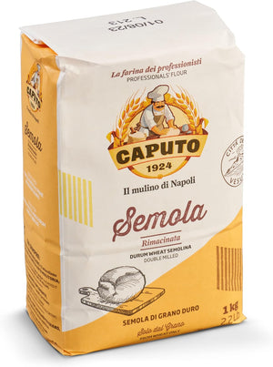 CAPUTO SEMOLA RIMACINATA DURUM WHEAT SEMOLINA FLOUR, 1KG