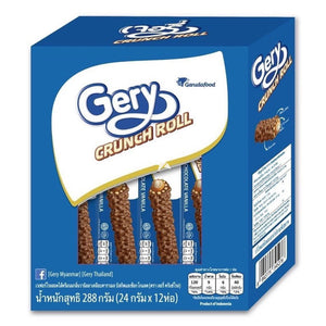 Gery Crunch Roll Chocolate Vanilla, 12X23G