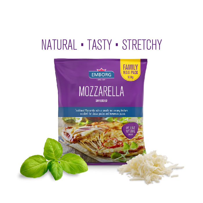 Emborg Shredded  Mozzarella Cheese, 200gm