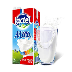 Lactel Whole 3.6% Fat Uht Milk Brick Slim, 1L