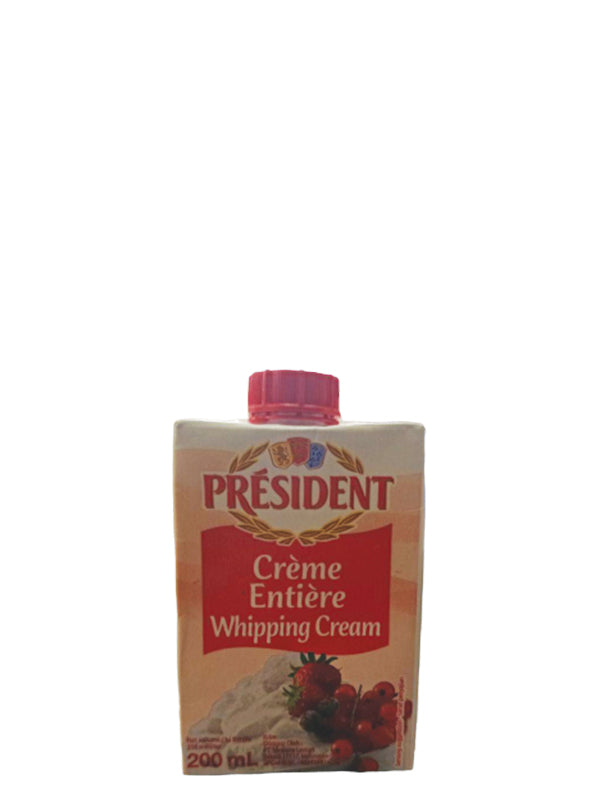 President UHT Whipping Cream Red, 200ml