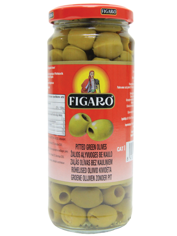 Pitted Green Olives 340gm