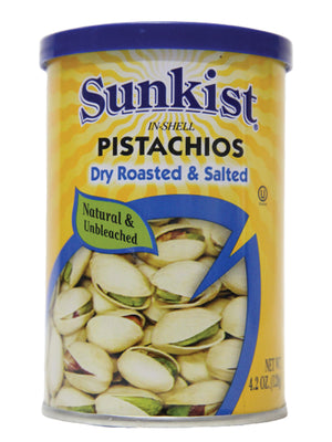 Sunkist Dry Roasted & Salted Pistachios In Shell, 120gm