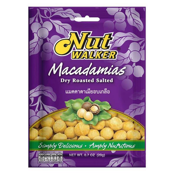 Nut Walker Macadamias Dry Roasted Salted, 6x20G