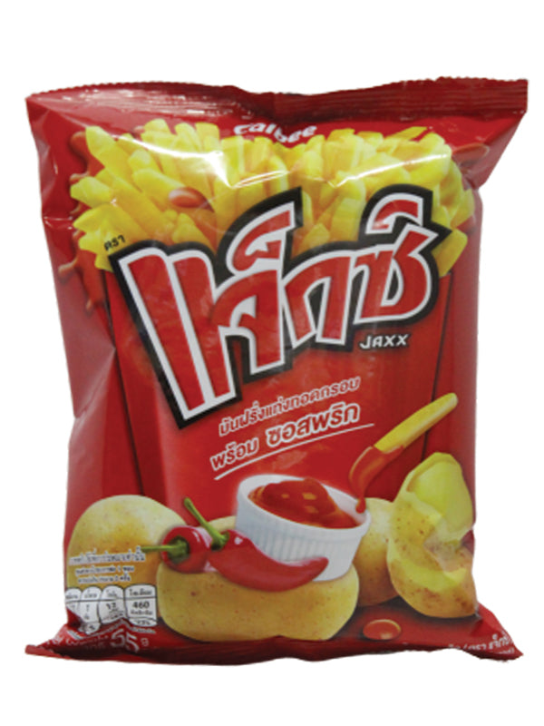 Calbee Potato French Fries Snack With Chili Sauce, 55gm