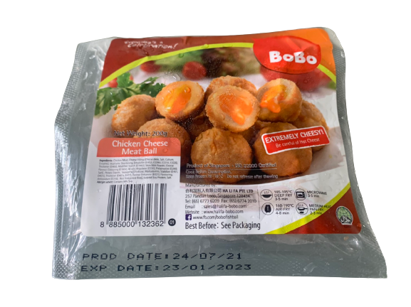 Bobo Chicken Cheese Meat Ball, 200G