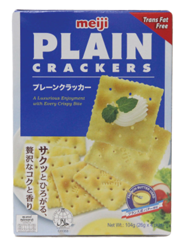 Meiji Plain Crackers, 104gm