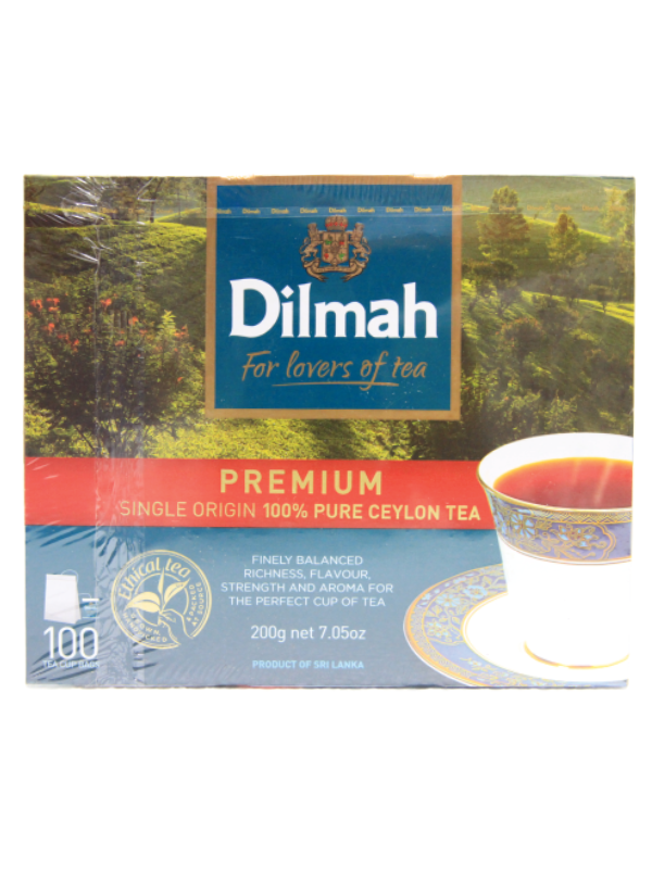 Dilmah 100% Pure Ceylon Black Tea 100x2gm