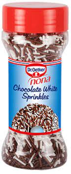 Dr. Oetker Nona Chocolate White Sprinkles, 50Gm