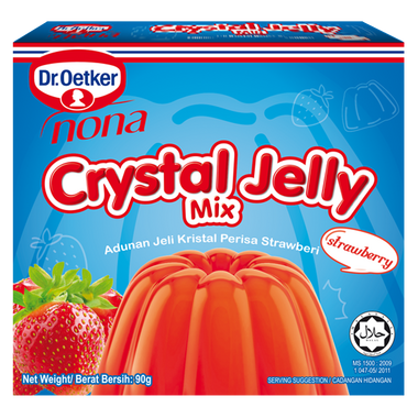 Dr. Oetker Nona Crystal Jelly Mix Strawberry, 90Gm