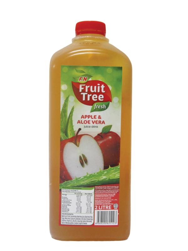 F&N Fruit Tree Apple & Aloe Vera Juice 2L