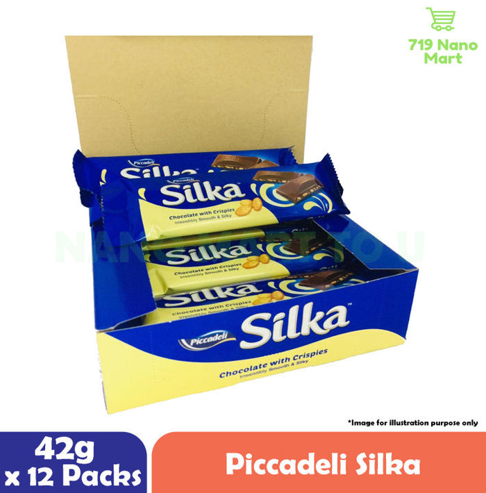 Piccadeli Silka Chocolate With Crispies, 12x42G
