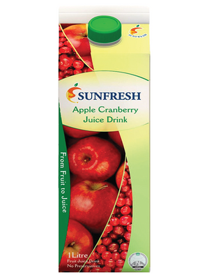 Sunfresh Apple Cranberry Juice 1L